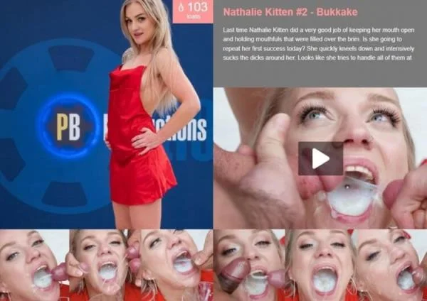 Nathalie Kitten #2 - Bukkake + BTS - Fetisch Porno [FullHD 1080p] PremiumBukkake.com