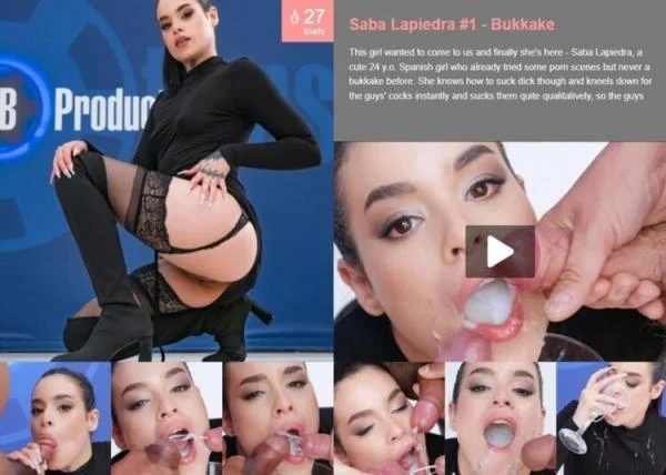 Saba Lapiedra #1 - Bukkake + Interview + BTS - Fetisch Porno [HD 720p] PremiumBukkake.com