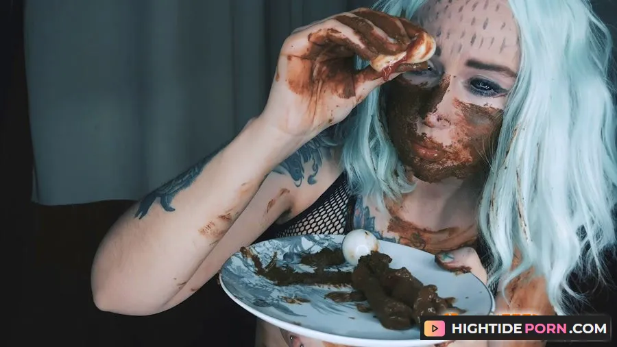 DirtyBetty - Monsta girl ate own shit with ur eyes - Scat [FullHD 1080p]