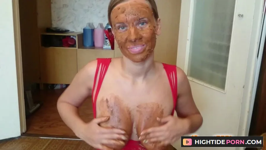 (Scat) Brown wife - Red is my favorite color [FullHD 1080p]