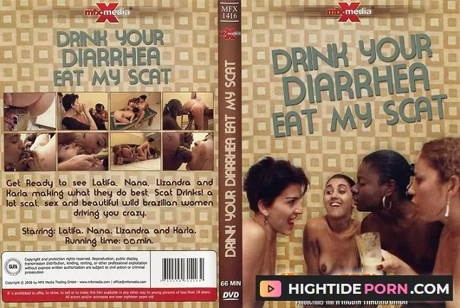 (Scat Movies) Latifa, Nana, Lizandra, Karla - MFX-1416 Drink your Diarrhea, Eat my Scat [DVDRip]