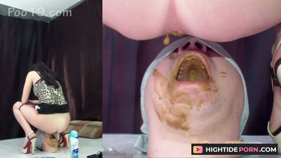 MilanaSmelly - Rapid swallowing of female shit without chewing - Scat [HD 720p]