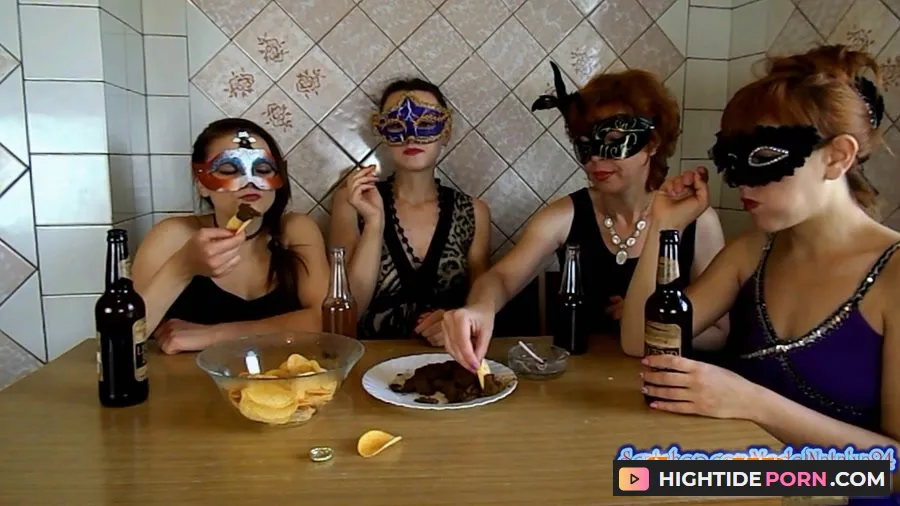 ModelNatalya94 - The morning Breakfast the four girls - Scat [FullHD 1080p]