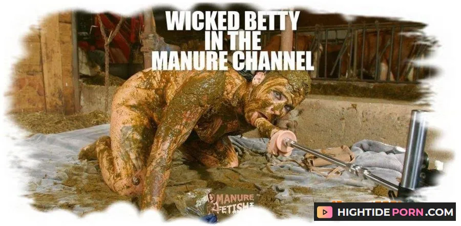 Betty - Wicked Betty in the manure channel - Scat [HD 720p]