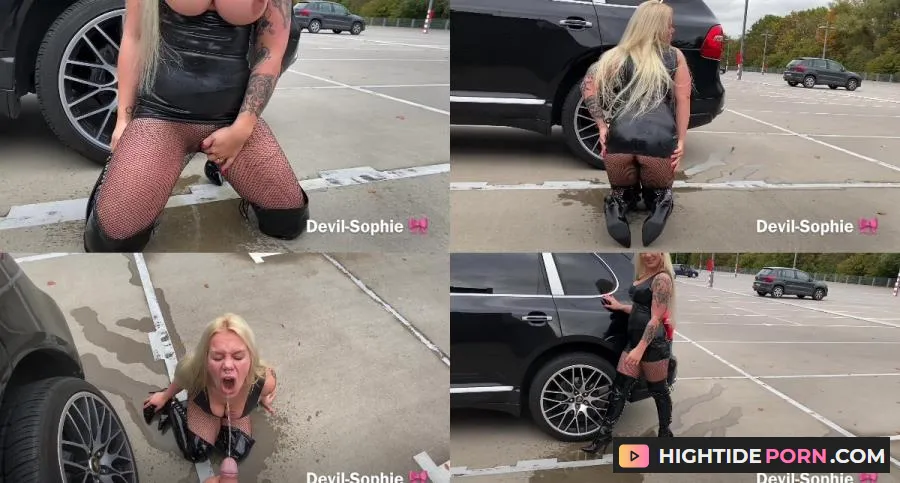 Devil Sophie - Parking Piss slut - me and you piss and the people make us horny - Pissing [FullHD 1080p] MDH Pissing