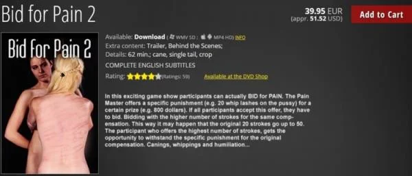 Bid For Pain 2 - BDSM Porno [HD 720p] Mood-Pictures