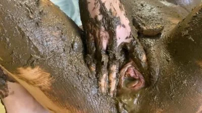 Shit smearing in lingerie hairy pussy in poop (FullHD 1080p) Shitting