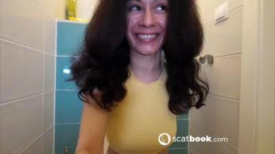 Morning poo porcion, licking finger after my butt, licking toilet (UltraHD 4K) Scatbook
