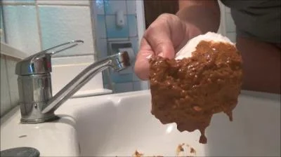 Huge Diarrhea In Sink (SD) Scatshop.com