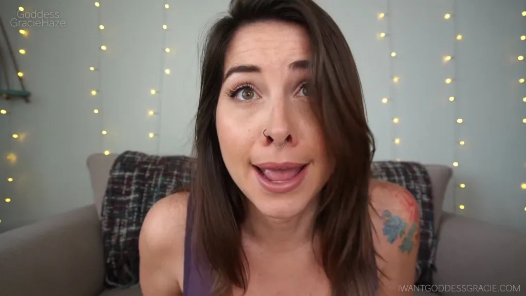 Self-Suck Cum Eating with Goddess Gracie Haze: Double the Pleasure! FullHD 1080p - Fetish Porn Video on HighTide