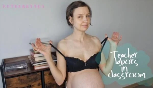 HotBerryTea - Pregnant Teacher Gives Birth Labor Nipples Breast Lactation - Schwangere Pornos [Full HD]