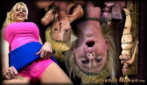 ULTIMATE THROAT BOARDING Courtney Taylor bound to a 300lb 10x10 and suspended - BDSM Porno [HD] SexuallyBroken.com