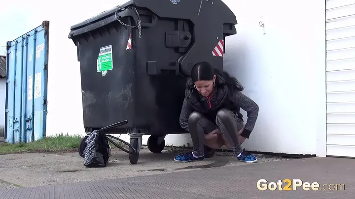 Outdoor Pissing: Desperate Girl Squats and Unloads Heavily - Pissing - Fetish Porn Video on HighTide