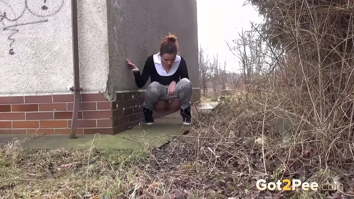 Outdoor Pissing Porn: Gorgeous Blonde Babe Shows off Her City Peeing - Fetish Porn Video on HighTide